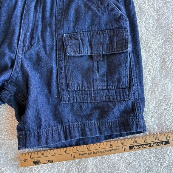 Great Northwest Clothing Company Denim Cargo Shorts Blue Cotton Utility size 32 - Picture 5 of 9